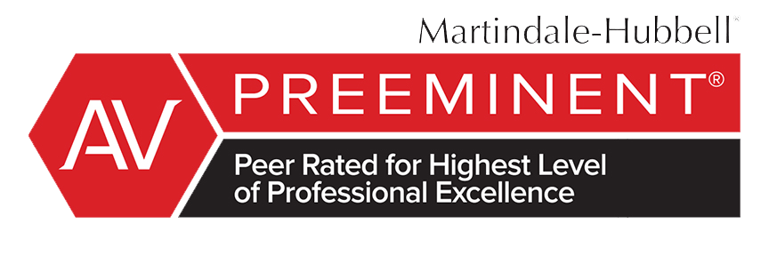 Martindale-Hubbell AV Preeminent Peer Rated For Highest Level of Professional Excellence